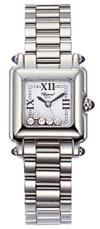 Chopard Happy Sport Series Diamond Steel Mini Ladies Swiss Quartz Wristwatch 278893-23 Chopard Happy Sport Series Diamond Steel Mini Ladies Swiss Quartz Wristwatch 278893-23