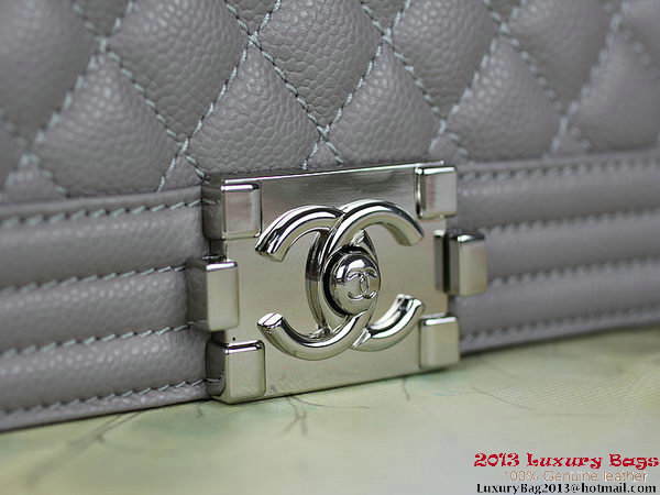 2013 Boy Chanel Flap Shoulder Bag Classic Cannage Patterns A67025 Grey 2013 Boy Chanel Flap Shoulder Bag Classic Cannage Patterns A67025 Grey