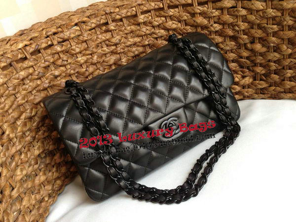 Chanel 2.55 Series Flap Bag Original Lambskin Leather A1112 Black Chanel 2.55 Series Flap Bag Original Lambskin Leather A1112 Black