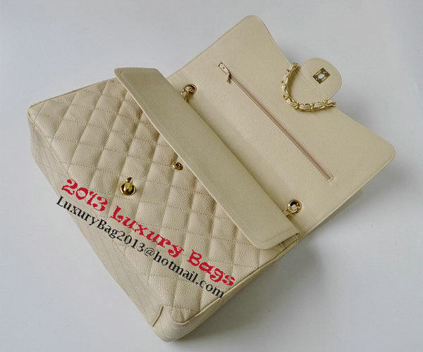 Chanel Maxi Quilted Classic Flap Bag Apricot Cannage Patterns A58601 Gold Chanel Maxi Quilted Classic Flap Bag Apricot Cannage Patterns A58601 Gold