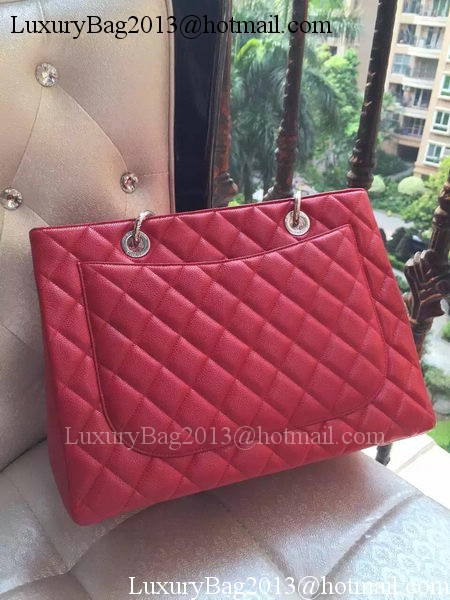Chanel Shopper Bag Original Calfskin Leather A95021 Red Chanel Shopper Bag Original Calfskin Leather A95021 Red