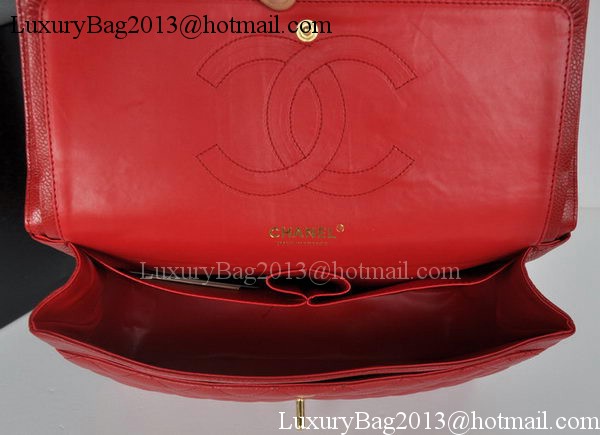 Chanel Jumbo Double Flaps Bag Red Cannage Pattern A36097 Gold Chanel Jumbo Double Flaps Bag Red Cannage Pattern A36097 Gold