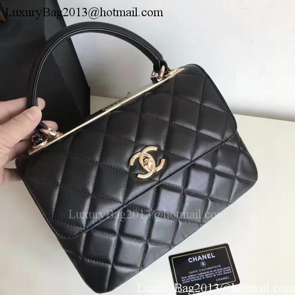 Chanel Classic Top Flap Bag Black Original Sheepskin Leather A92236 Gold Chanel Classic Top Flap Bag Black Original Sheepskin Leather A92236 Gold