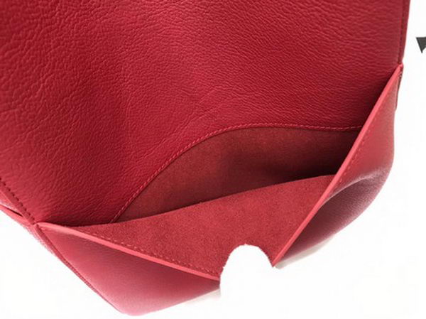 CELINE Sangle Seau Bag in Calfskin Leather C3369 Red CELINE Sangle Seau Bag in Calfskin Leather C3369 Red