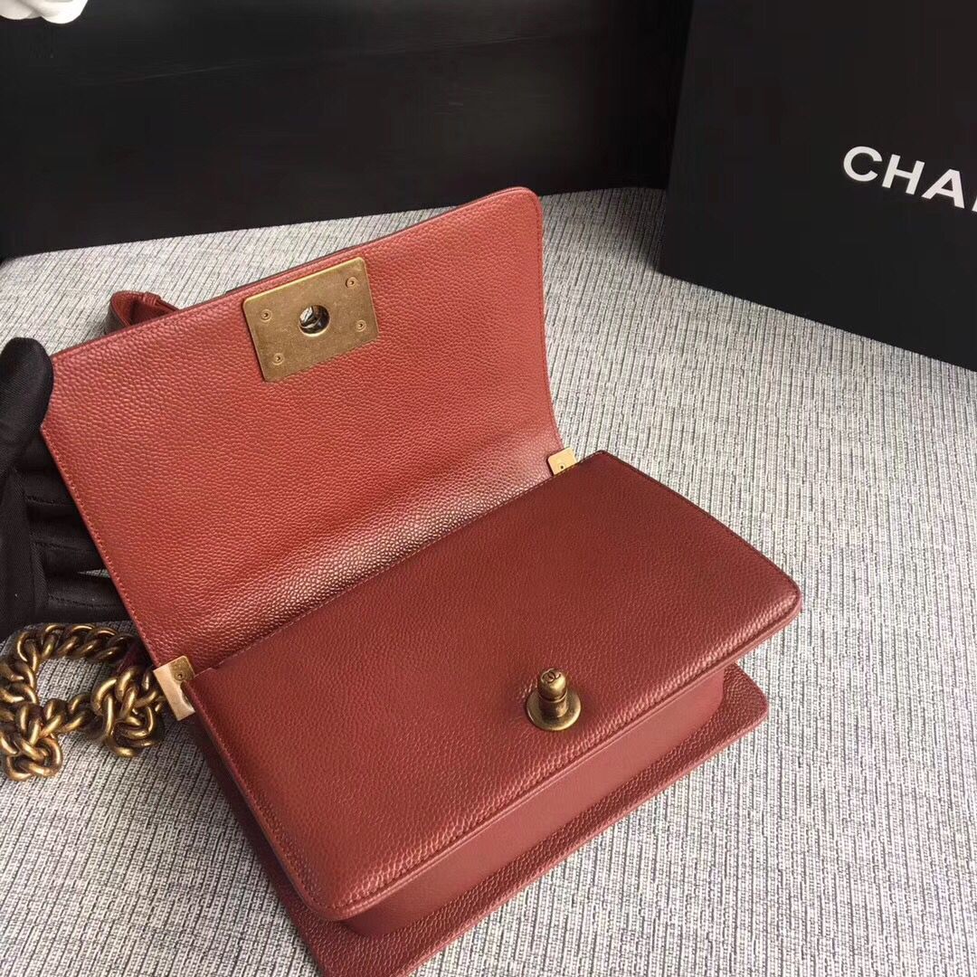 Boy Chanel Flap Bag Original Leather A67086 Red Boy Chanel Flap Bag Original Leather A67086 Red