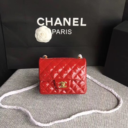 Chanel Classic Flap mini Bag Original Leather A1115 Red Chanel Classic Flap mini Bag Original Leather A1115 Red