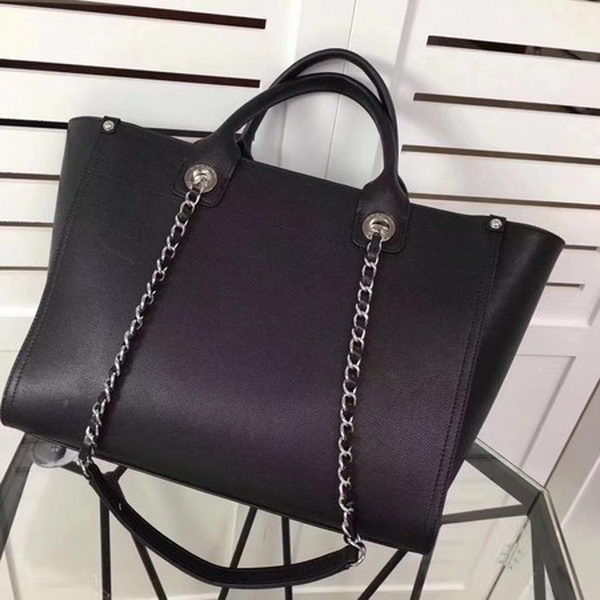 Chanel Tote Bag Calfskin Leather CHA3627 Black Chanel Tote Bag Calfskin Leather CHA3627 Black