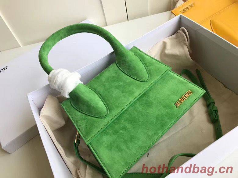 Jacquemus Original Velvet Leather Top Handle Bag J76235 Green Jacquemus Original Velvet Leather Top Handle Bag J76235 Green