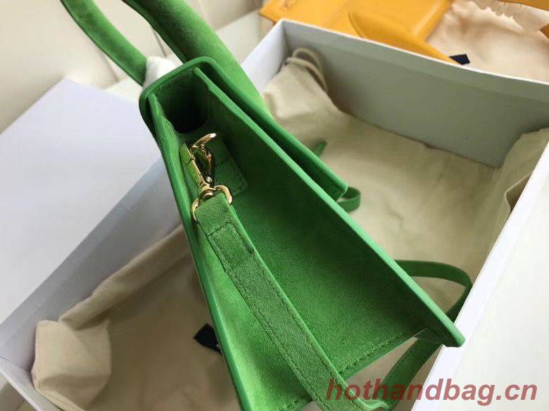 Jacquemus Original Velvet Leather Top Handle Bag J76235 Green Jacquemus Original Velvet Leather Top Handle Bag J76235 Green
