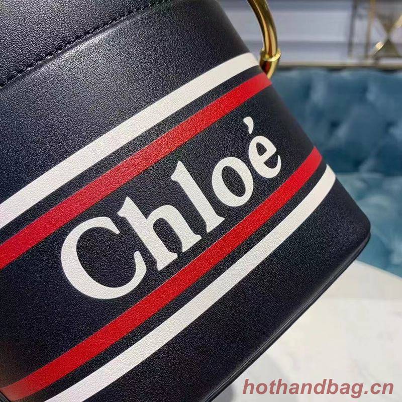 Chloe Roy Mini Smooth Leather Bucket Bag 3S508 Black Chloe Roy Mini Smooth Leather Bucket Bag 3S508 Black