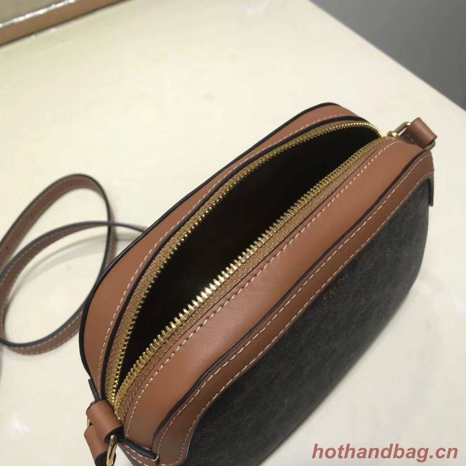 Celine SMALL CAMERA BAG IN TRIOMPHE CANVAS 191522 tan Celine SMALL CAMERA BAG IN TRIOMPHE CANVAS 191522 tan