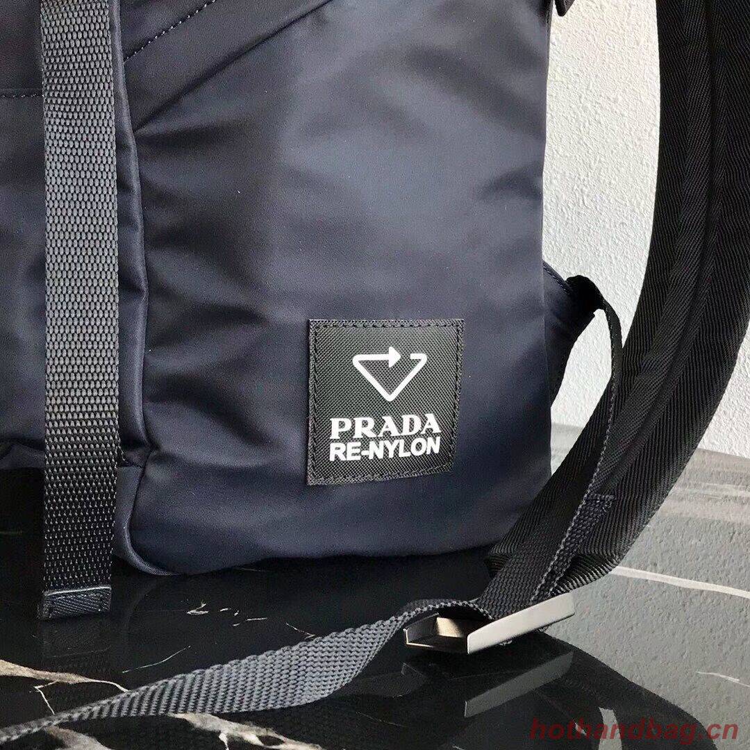 Prada Re-Nylon backpack 2VZ135 black&red Prada Re-Nylon backpack 2VZ135 black&red