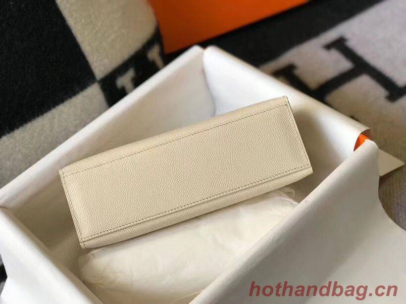Hermes Kelly 22cm Handle Bag Epsom Leather KL22 Cream Hermes Kelly 22cm Handle Bag Epsom Leather KL22 Cream