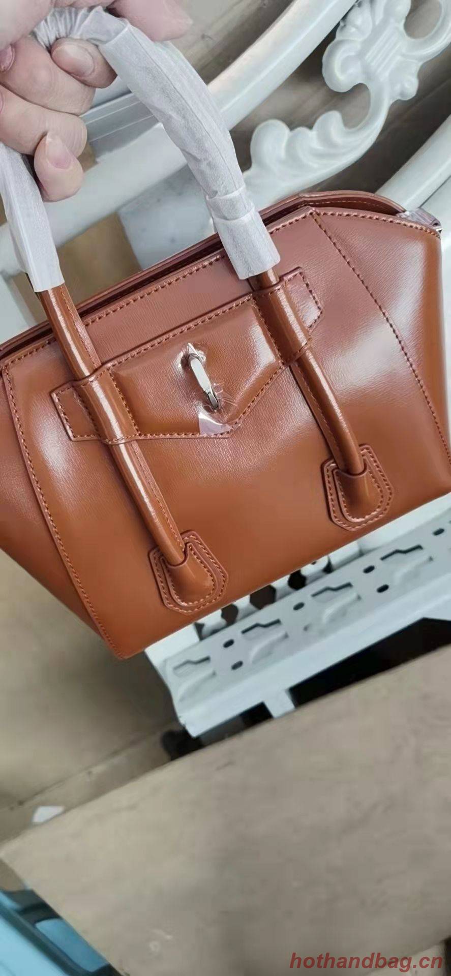 Givenchy Grained Original Calfskin Small Antigona Bag BB0512 Brown Givenchy Grained Original Calfskin Small Antigona Bag BB0512 Brown