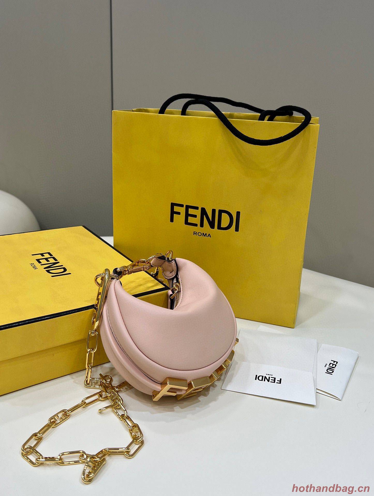 Fendi Praphy Original Leather Big Logo Bag 80056M 80056S Pink Fendi Praphy Original Leather Big Logo Bag 80056M 80056S Pink