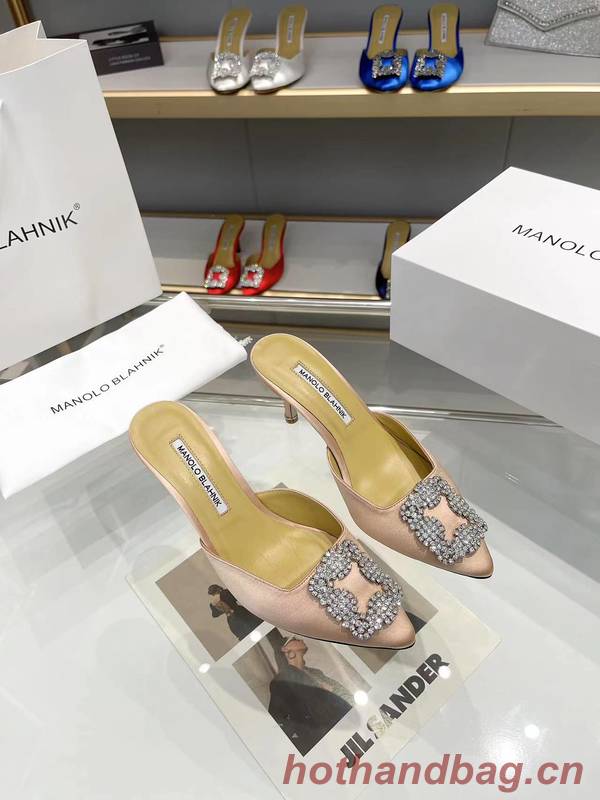Manolo Blahnik Shoes MBS00045 Heel 7.5CM