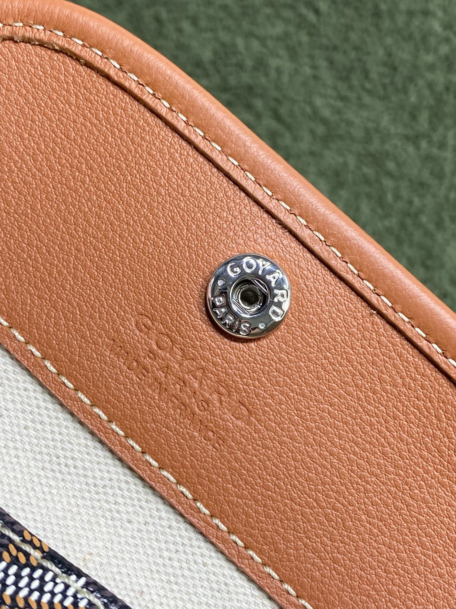 Goyard Anjou Mini Goyardine Original Leather Tote Bag 8006 Brown Goyard Anjou Mini Goyardine Original Leather Tote Bag 8006 Brown