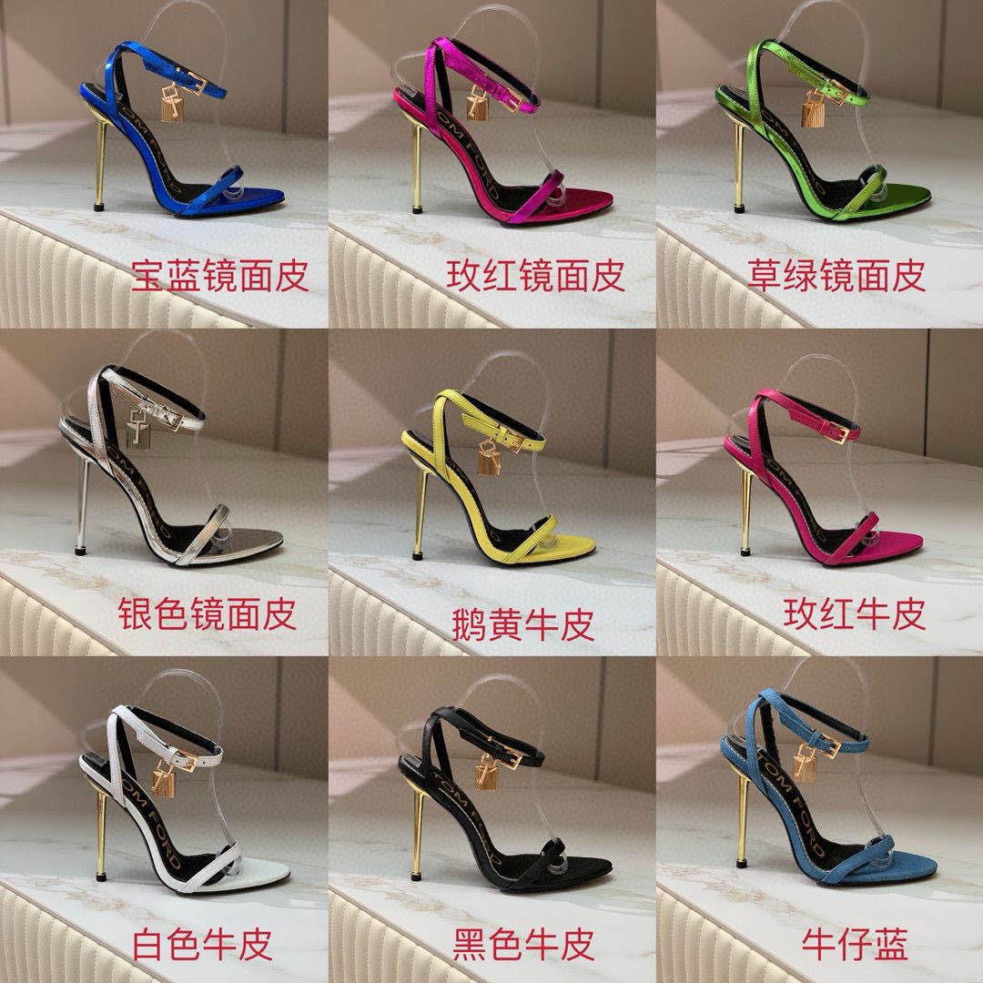 Tomford Sandals Padlock Shoes Heels Hight 10.5CM TF30912 Black Tomford Sandals Padlock Shoes Heels Hight 10.5CM TF30912 Black