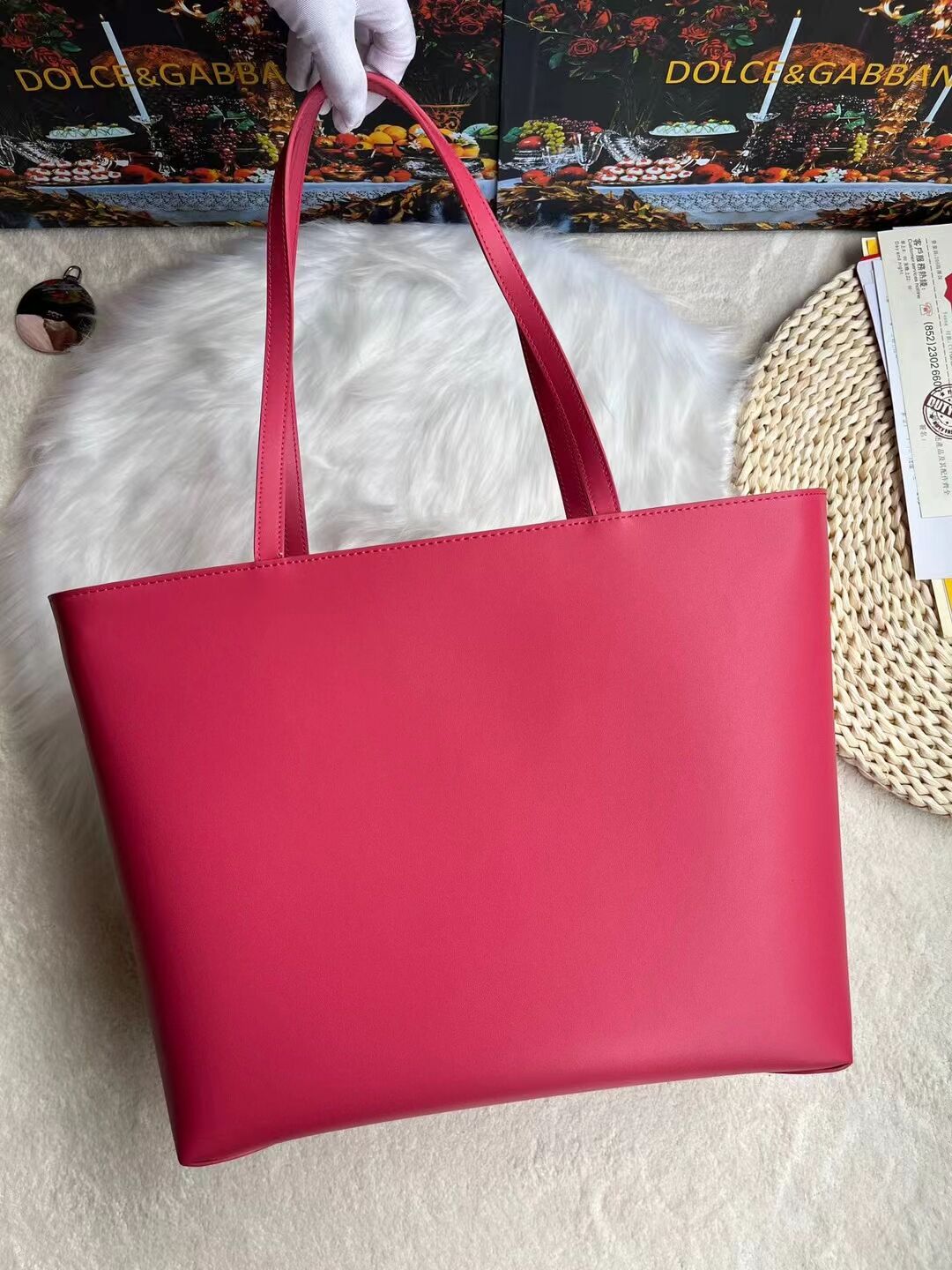 Dolce & Gabbana leather Shoulder Bag G6500 rose Dolce & Gabbana leather Shoulder Bag G6500 rose