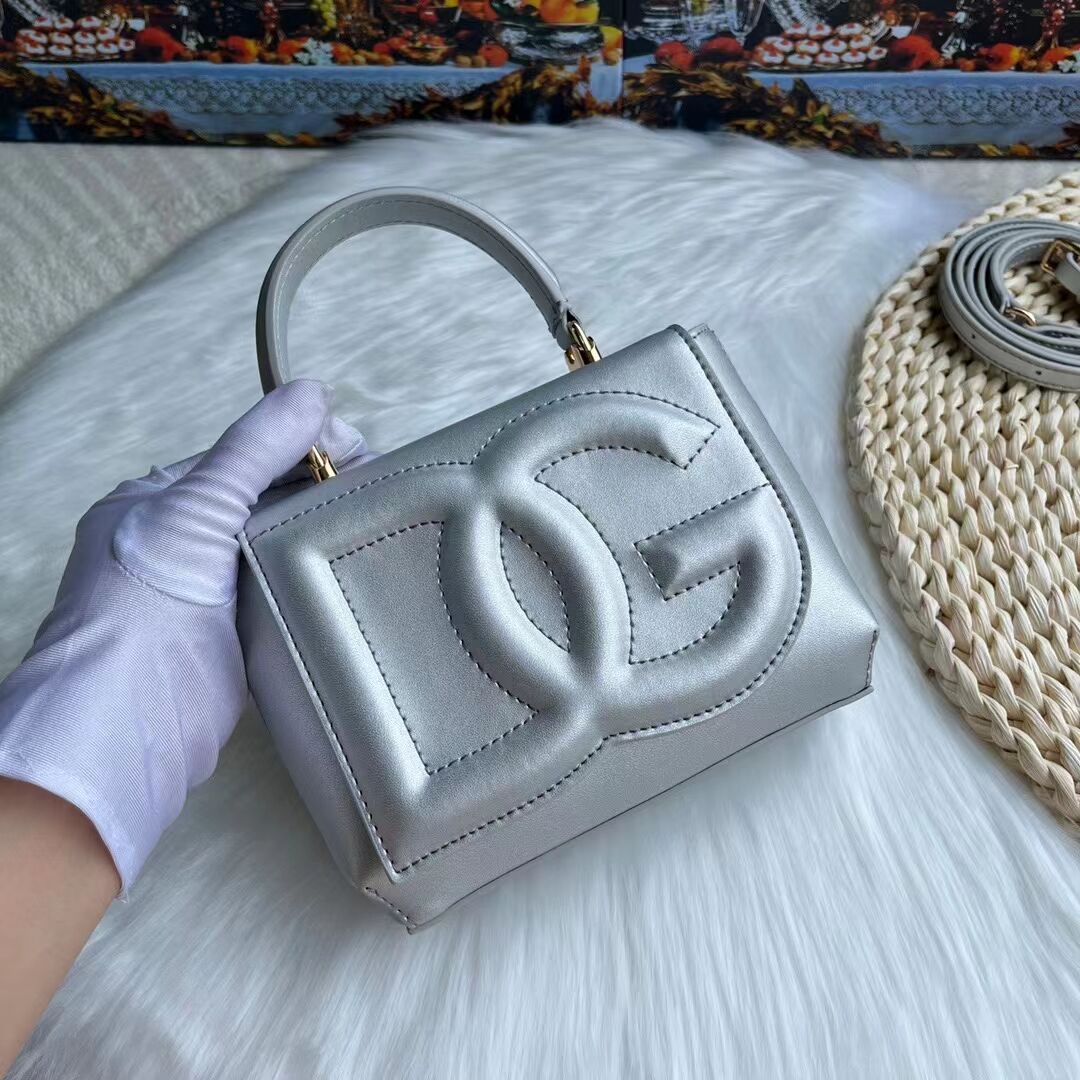 Dolce & Gabbana leather bag G6002 silver Dolce & Gabbana leather bag G6002 silver