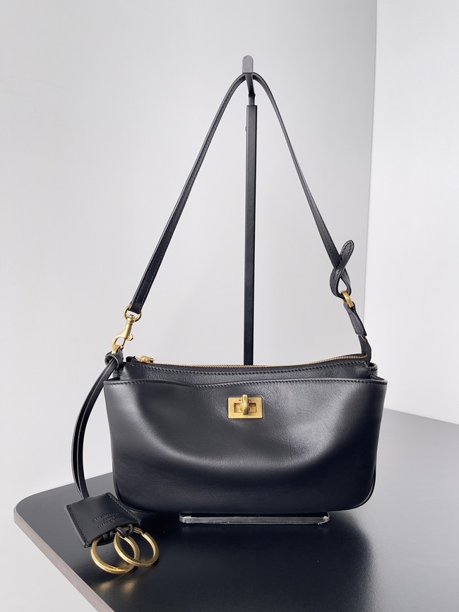 Balenciaga Rodeo Mini Handbag smooth calfskin 795455 black&gold