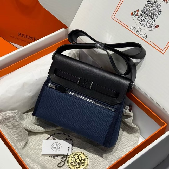 Hermes mini Herbag 20CM Original Canvas Leather & Calfskin 48888-1