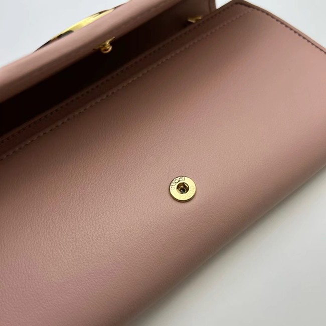 GUCCI BLONDIE WALLET ON CHAIN 725215 pink