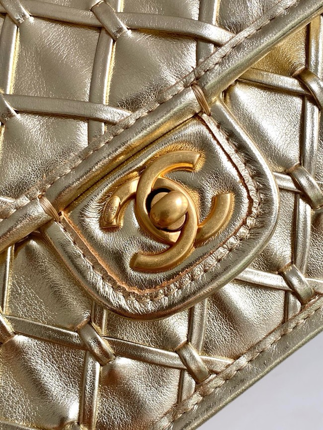 Chanel Mini flap bag AS4797 gold