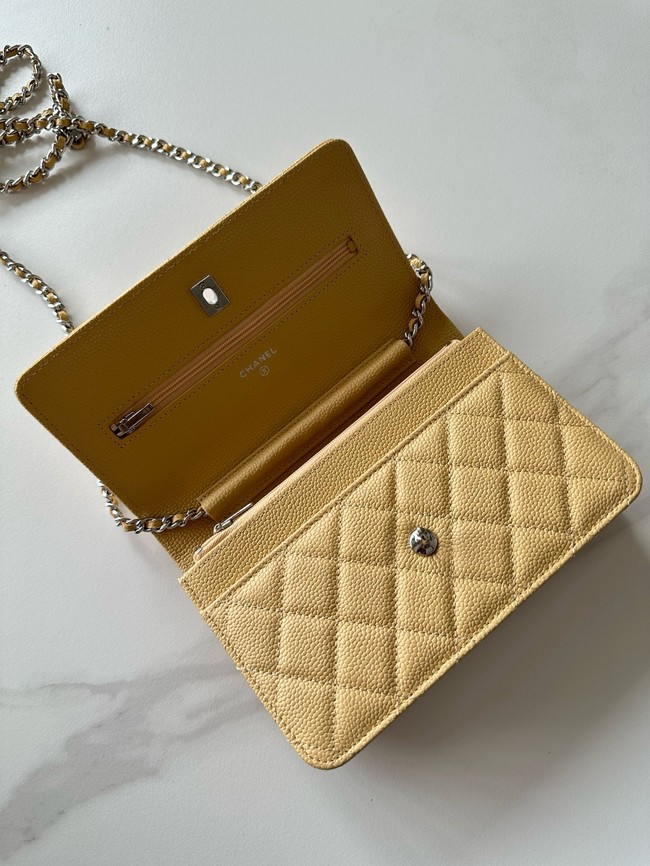 Chanel Classic Wallet On Chain Grained Calfskin AP4241-18