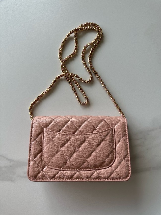 Chanel Classic Wallet On Chain Grained Calfskin AP4241-9