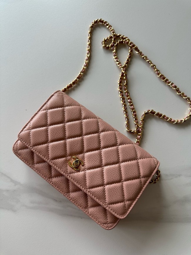 Chanel Classic Wallet On Chain Grained Calfskin AP4241-9