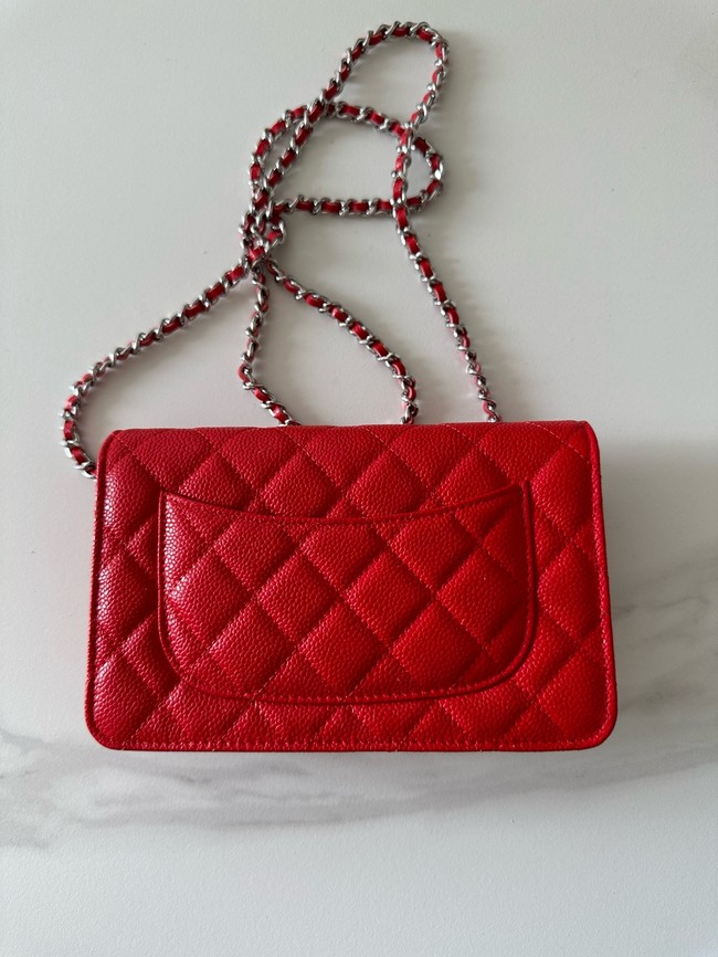 Chanel Classic Wallet On Chain Grained Calfskin AP4241-10