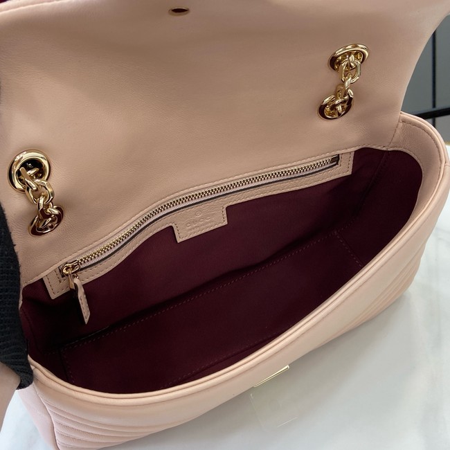 Gucci GG Marmont medium shoulder bag 837267 Pale pink