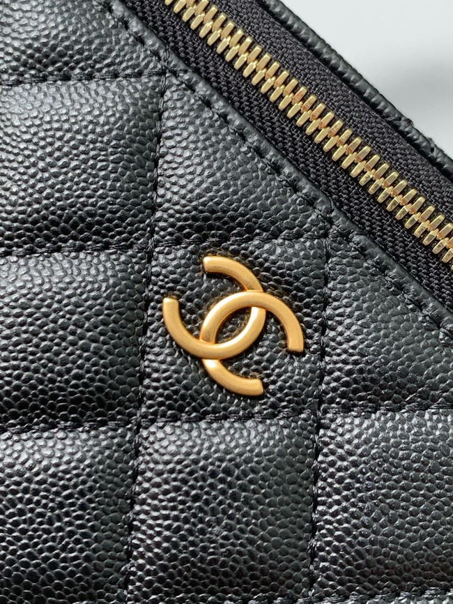 CHANEL Classic Small Vanity with Chain AP4799 black