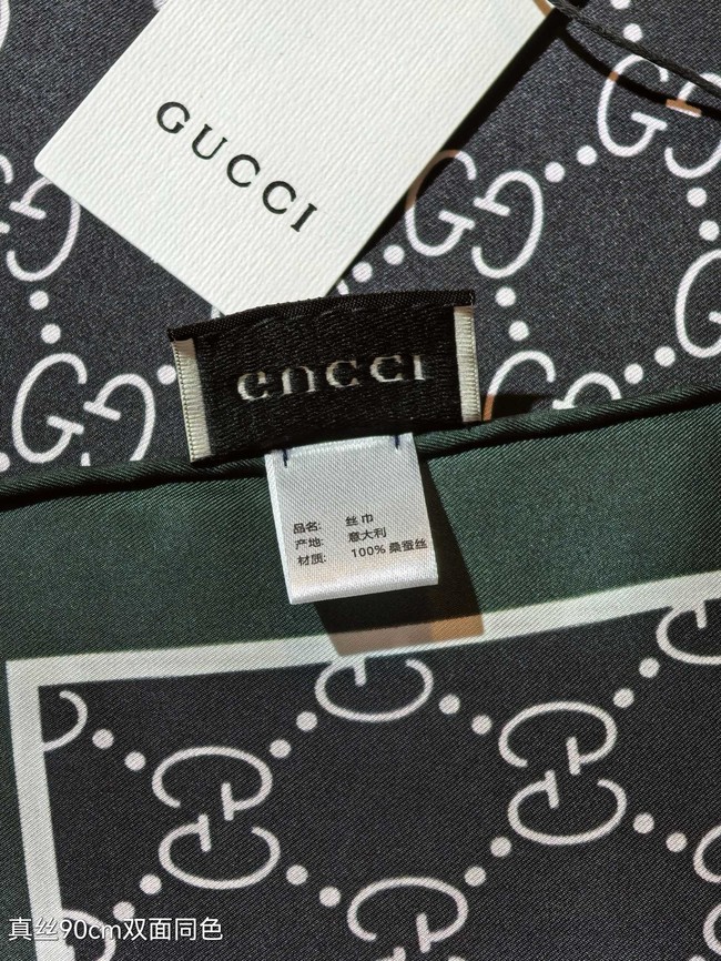 Gucci Square Scarf Silk Jacquard XT2893