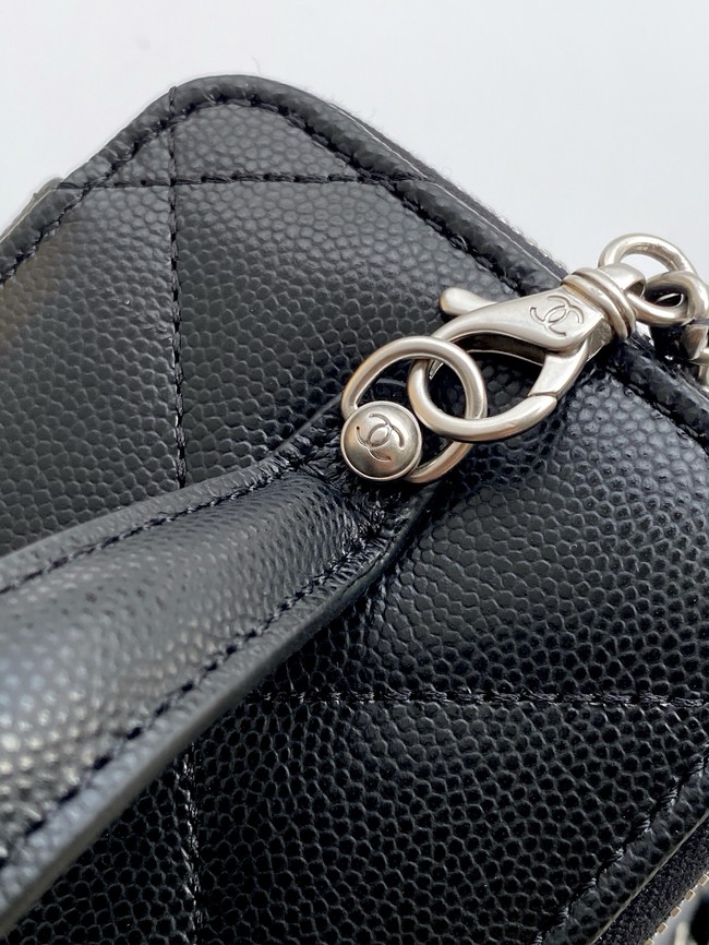 Chanel Long Vanity with chain AP4933 black