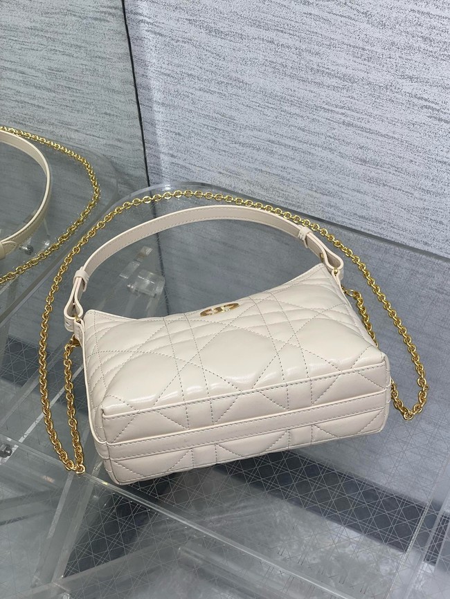 Miss Caro Diorling Mini Bag with Chain Latte Macrocannage Lambskin S5253U
