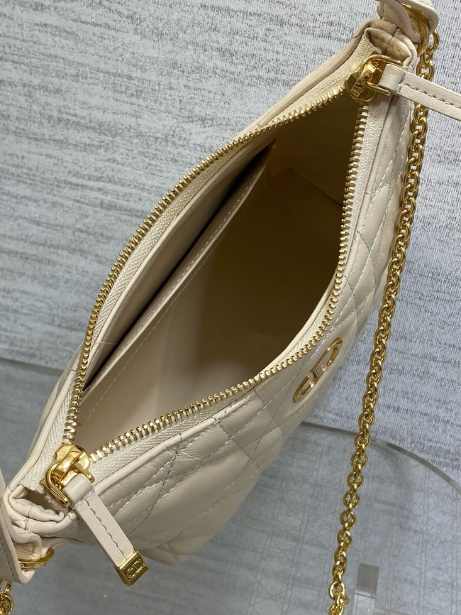 Miss Caro Diorling Mini Bag with Chain Latte Macrocannage Lambskin S5253U
