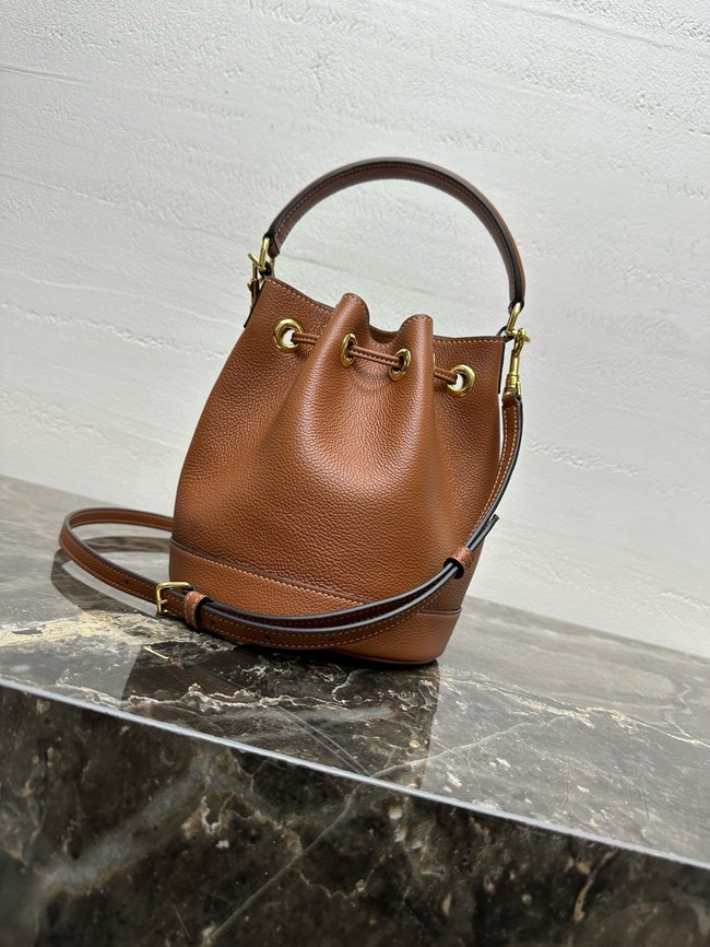 Celine TEEN CLARA BAG IN SUPPLE GRAINED CALFSKIN 121673 tan