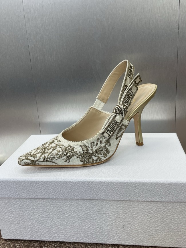 JAdior Slingback Pump Cotton Embroidered KCP867DQ-2