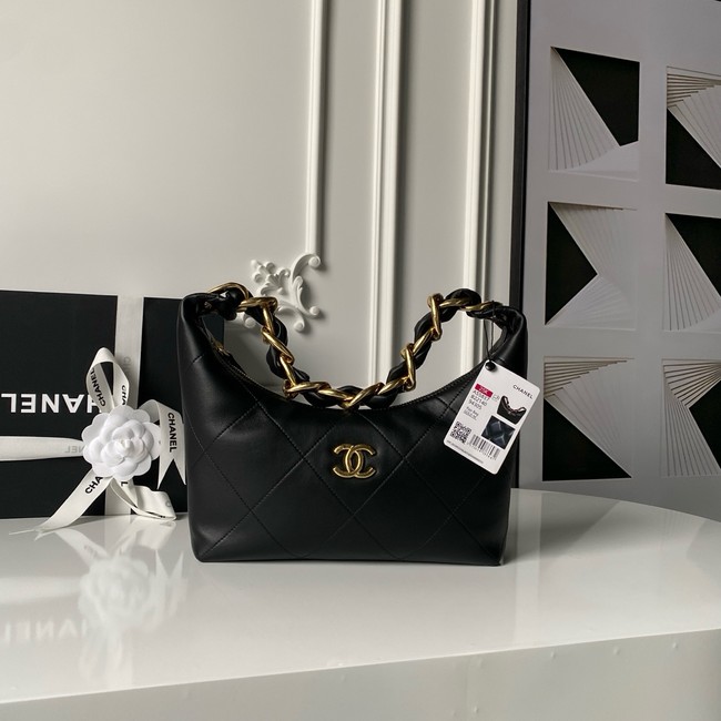 Chanel Hobo Handbag AS5837 black