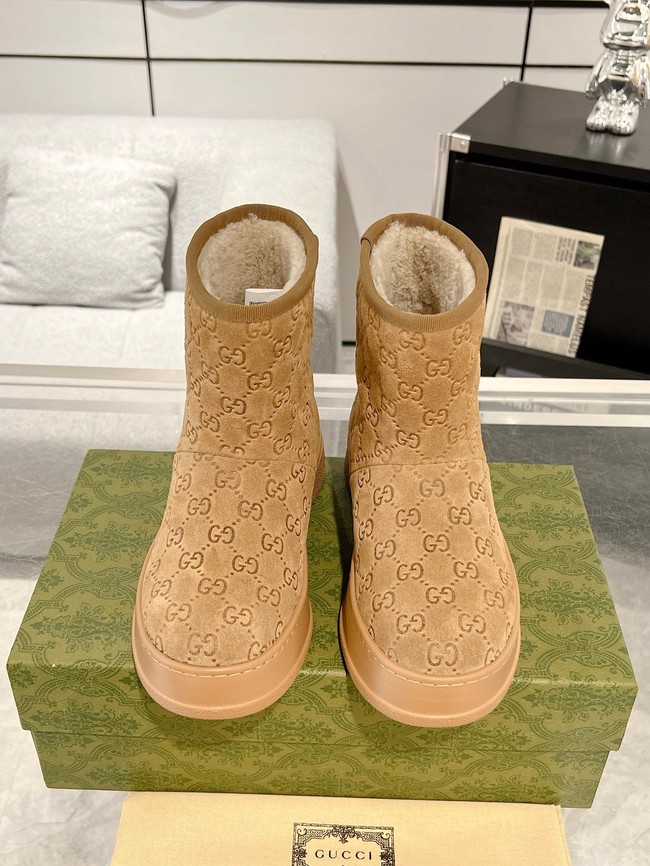 Gucci Womens boot with merino wool lining 857912-4