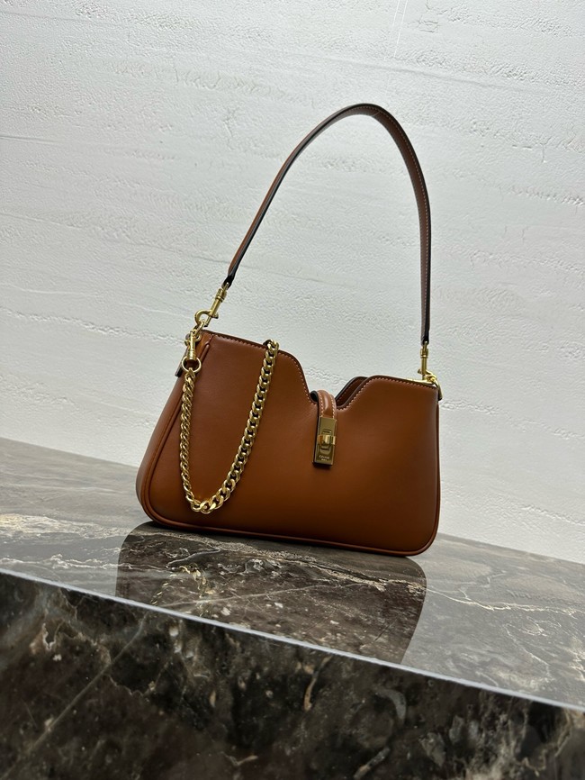 Celine SHOULDER CAMILLE 16 SOFT IN SMOOTH CALFSKIN 122073 Camel