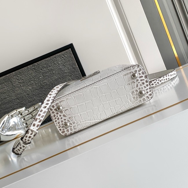 Louis Vuitton Capucines MINI M84713 light gray&crystal