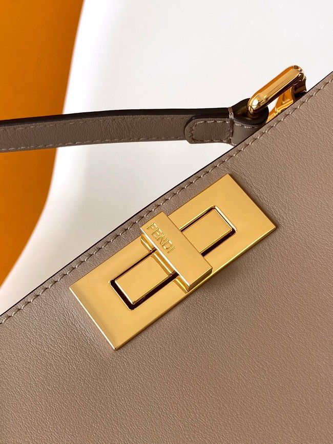 FENDI Way Medium Cowhide Bag 8BN367 light gray