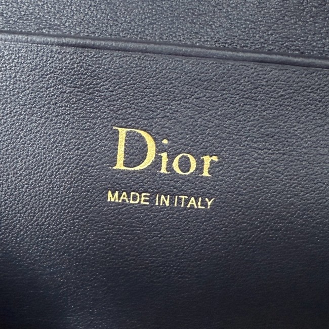 Dior Bow Pouch Blue Dior Oblique Jacquard S3900OT