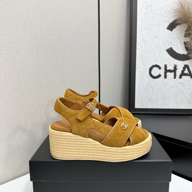 Chanel Sandals Suede Calfskin 64108-3