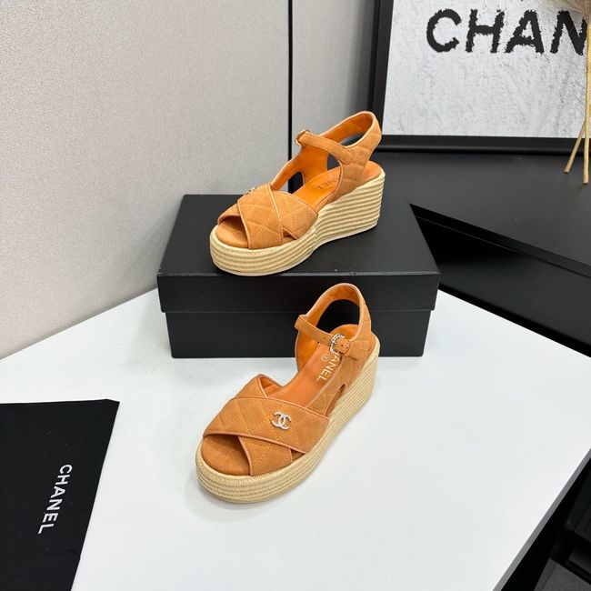 Chanel Sandals Suede Calfskin 64108-5