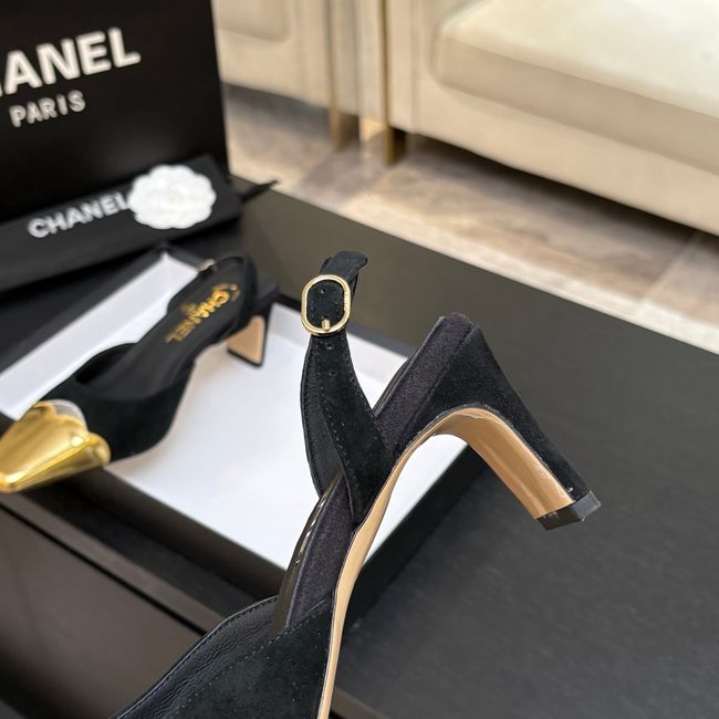 Chanel Slingbacks Suede 64106-4