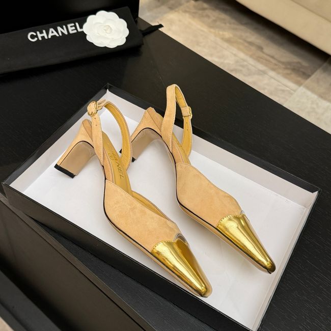 Chanel Slingbacks Suede 64106-5